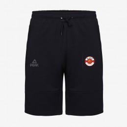 Short Coton Zip Noir